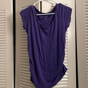 Small Liz Lange Purple maternity shirt